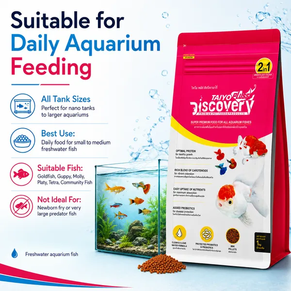 Daily_Growth_&_Colour_Fish_Food_For_Aquarium_Fish_Taiyo_Pluss_Discovery_Highly_Nutritious_Super_Premium_2-In-1_Optimum_Formula_Mini_Pellets_1Kg