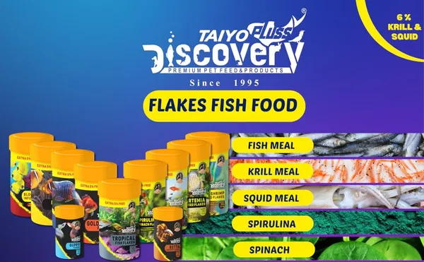 Taiyo_Pluss_Discovery_Tropical_Flakes_Fish_Food_-_52.5_G_(50_G_+_Extra_5%_Free)_(Pack_Of_2)_|_Premium_Slow_Sinking_Diet_For_Fishes_With_Krill_&_Squid_For_Active_Growth_&_Coloration,All_Life_Stages