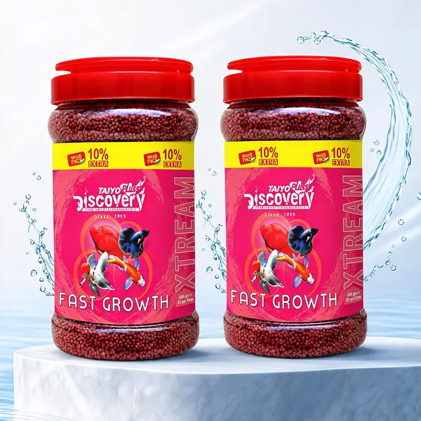 Fast_Growth_Fish_Food_For_Tropical_Aquarium_Fish_Taiyo_Pluss_Discovery_Xtream_330G_-_Pack_Of_2