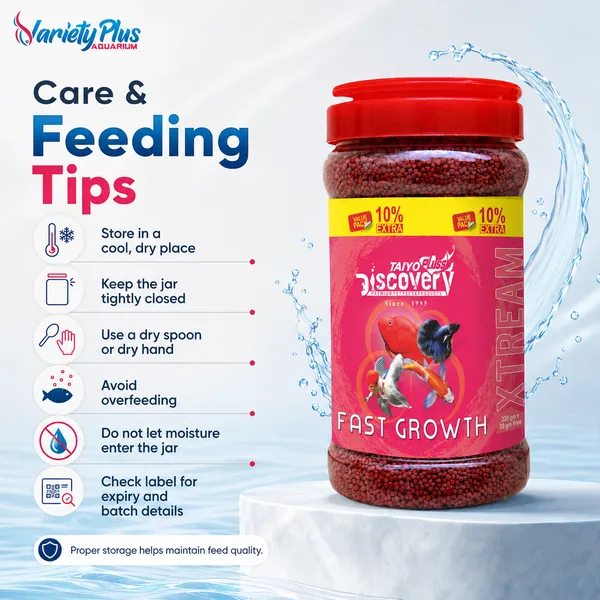 Fast_Growth_Fish_Food_For_Tropical_Aquarium_Fish_Taiyo_Pluss_Discovery_Xtream_330G_-_Pack_Of_2