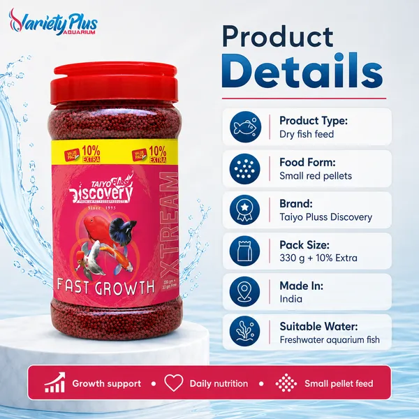 Fast_Growth_Fish_Food_For_Tropical_Aquarium_Fish_Taiyo_Pluss_Discovery_Xtream_330G_-_Pack_Of_2