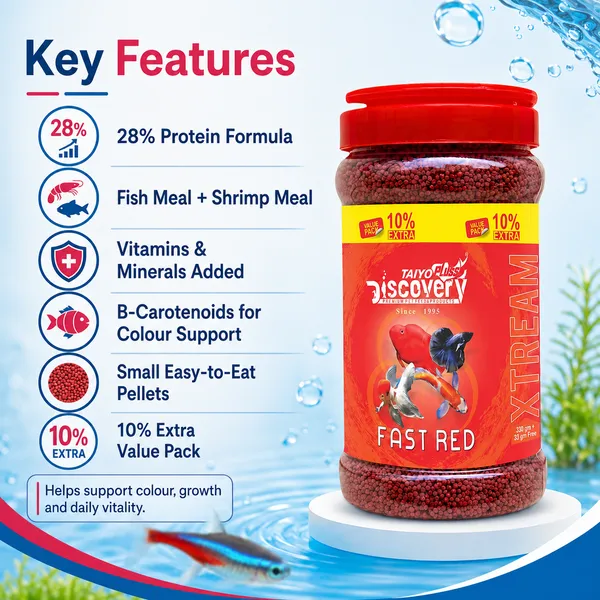 Fast_Red_Fish_Food_For_Tropical_Aquarium_Fish_Taiyo_Pluss_Discovery_Xtream_330G_-_Pack_Of_2