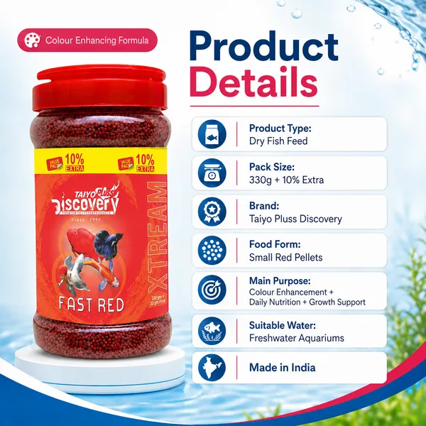 Fast_Red_Fish_Food_For_Tropical_Aquarium_Fish_Taiyo_Pluss_Discovery_Xtream_330G_-_Pack_Of_2