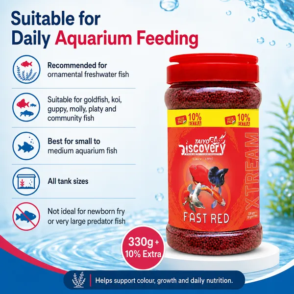 Fast_Red_Fish_Food_For_Tropical_Aquarium_Fish_Taiyo_Pluss_Discovery_Xtream_330G_-_Pack_Of_2