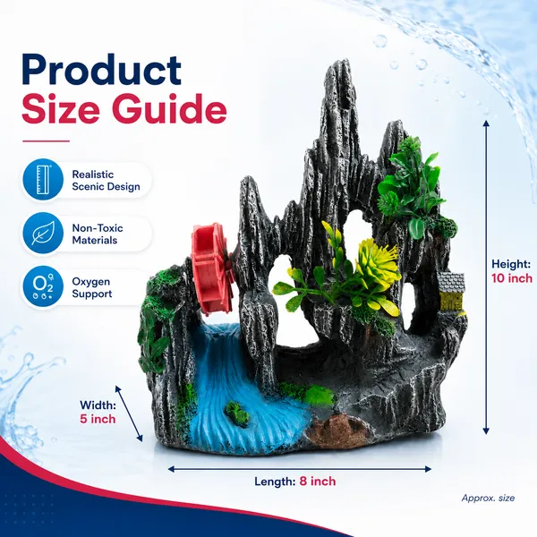 Non_Toxic_Mountainl_Style_Aquarium_Ornament_With_Rotating_Wheel