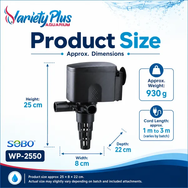 Sobo_Wp-2550_3-In-1_Aquarium_Power_Head_For_Clean_Water_&_Oxygen_Flow_(25W_|_1500L/H)