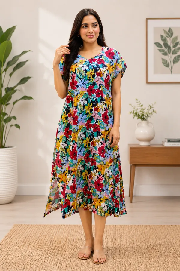 Multicolour_Cotton_Night_Dress_For_Women