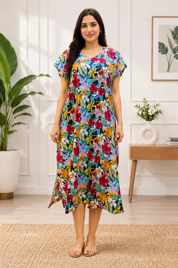 Multicolour_Cotton_Night_Dress_For_Women