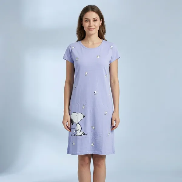 Blue_Cotton_Night_Dress_For_Women
