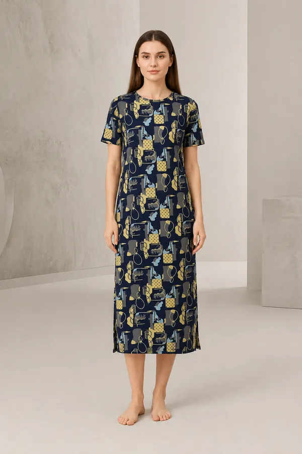 Multicolor_Cotton_Printed__Dress_For_Women