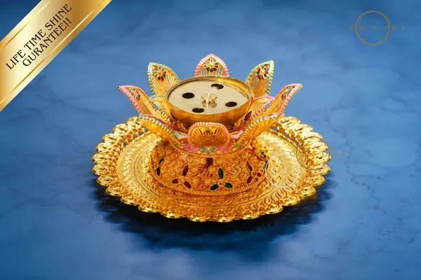Gold_Plated_Lotus_Incense_Stick_Holder