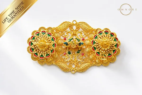 Gold_Plated_Laxmi_Peacock_Kumkum_Box