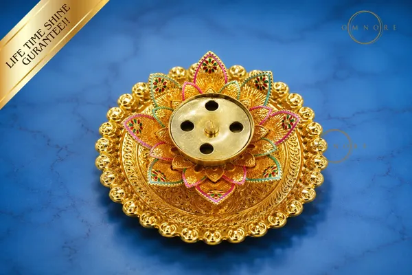 Gold_Plated_Lotus_Incense_Stick_Holder