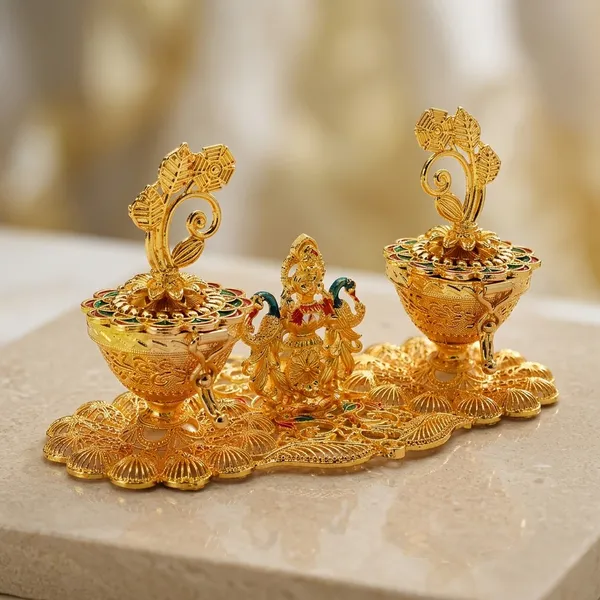 Gold_Plated_Laxmi_Peacock_Kumkum_Box