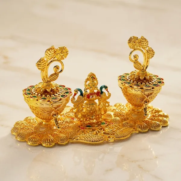 Gold_Plated_Laxmi_Peacock_Kumkum_Box