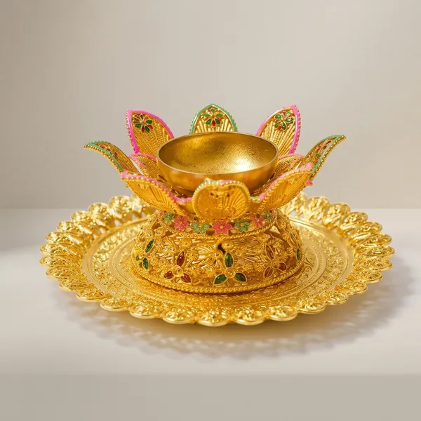 Gold_Plated_Lotus_Incense_Holder