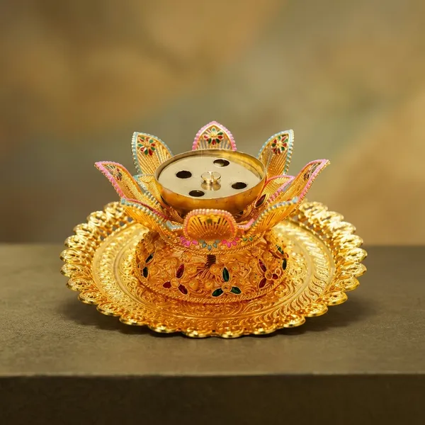 Gold_Plated_Lotus_Incense_Stick_Holder