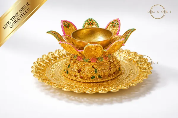 Gold_Plated_Lotus_Incense_Holder