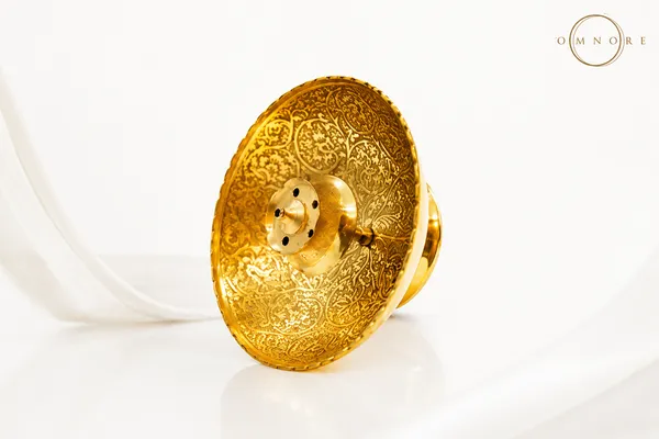 Premium_Gold-Tone_Ornate_Floral_Incense_Holder_|_Handcrafted_Brass_Pooja_Decor