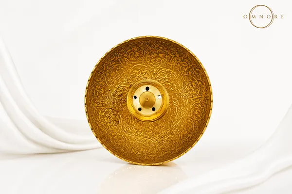 Premium_Gold-Tone_Ornate_Floral_Incense_Holder_|_Handcrafted_Brass_Pooja_Decor
