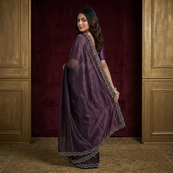 Purple_Tissue_Silk_Embellished_Saree_For_Women