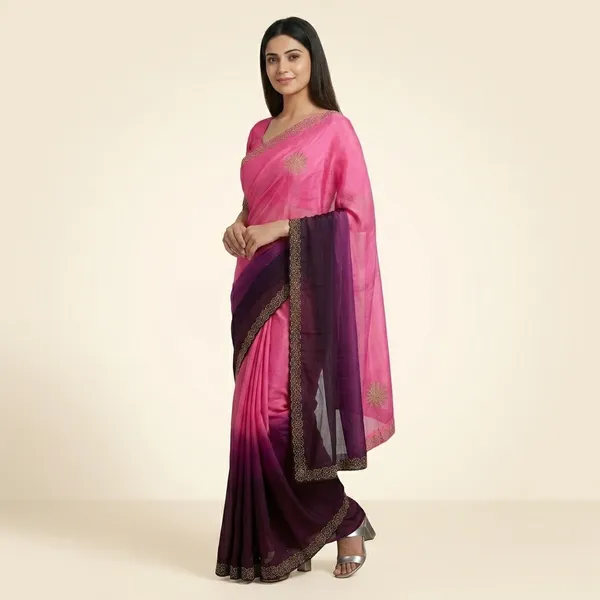 Pink_Silk_Ombre_Embellished_Saree_For_Women