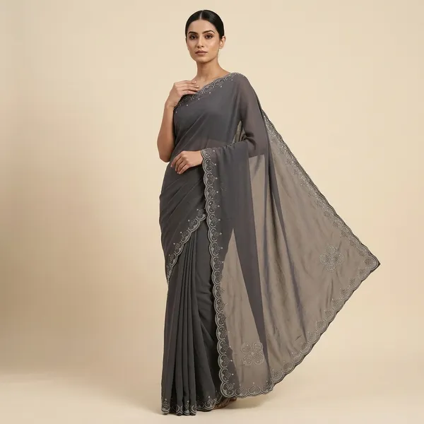 Grey_Georgette_Embellished_Sequin_Border_Saree_For_Women