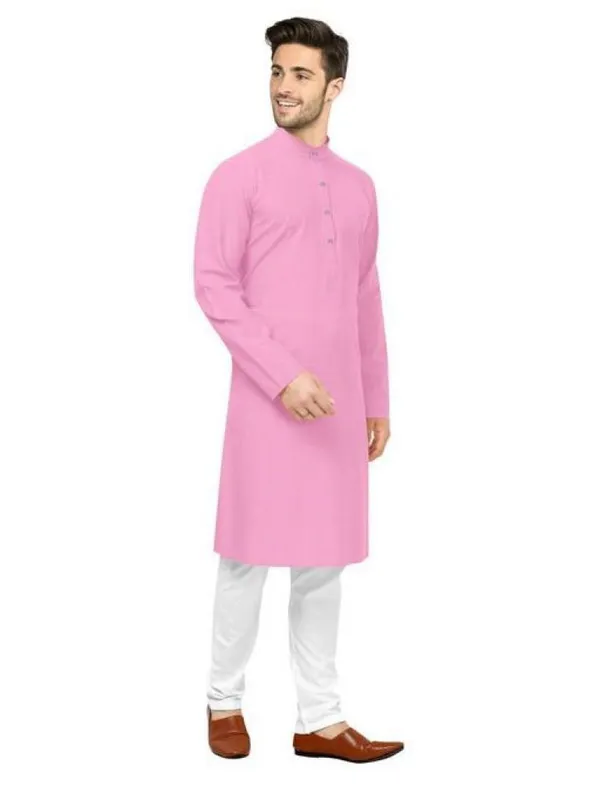 Pink_Cotton_Relaxed_Fit_Kurta_Pajama_Set_For_Men