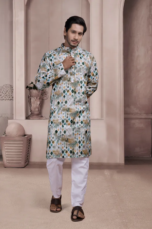 Beige_Cotton_Relaxed_Fit_Embroidered_Kurta_Pajama_Set_For_Men