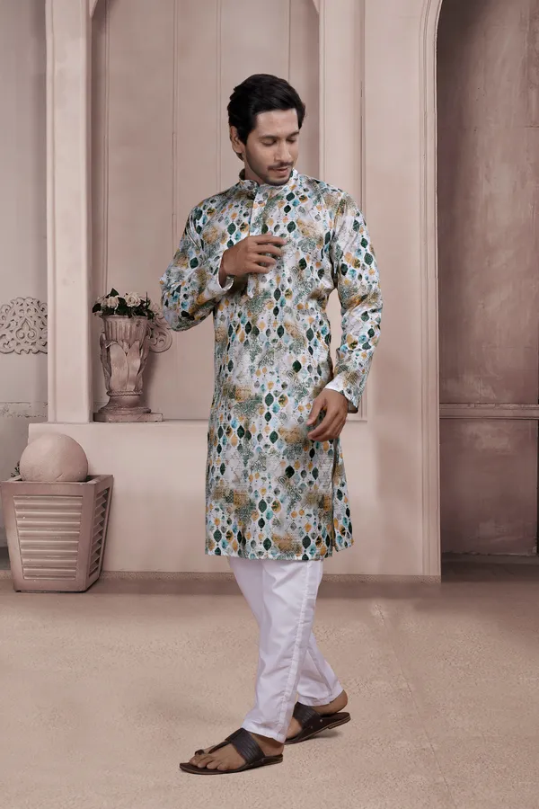 Beige_Cotton_Relaxed_Fit_Embroidered_Kurta_Pajama_Set_For_Men