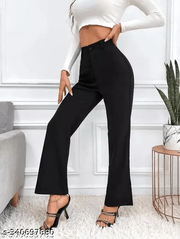 Black_High_Waist_Flared_Trousers_For_Women