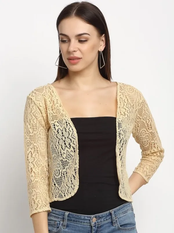 Gold_Lace_Open_Front_Shrug_For_Women