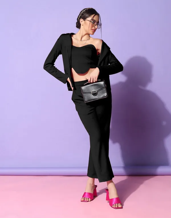 Black_Lycra_Cropped_Blazer_Wide_Leg_Pants_Co-Ord_For_Women