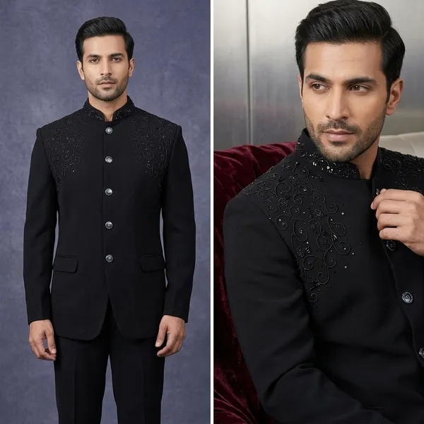 Black_Cotton_Embroidered_Notch_Lapel_Blazer_For_Men