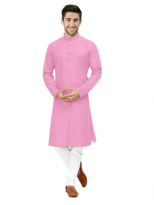 Pink_Cotton_Relaxed_Fit_Kurta_Pajama_Set_For_Men