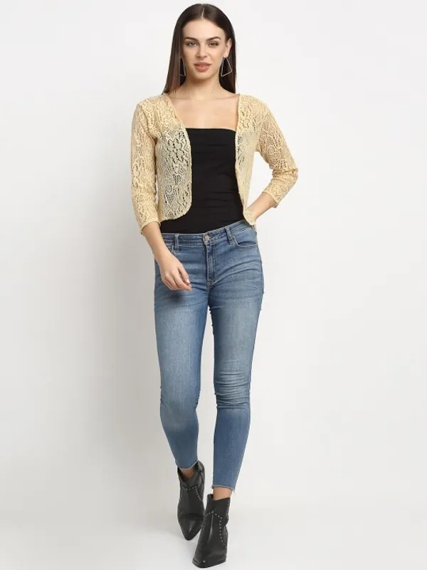 Gold_Lace_Open_Front_Shrug_For_Women