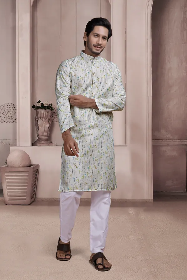 Multicolor_Silk_Blend_Embroidered_Straight_Kurta_For_Men