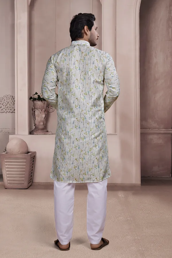 Multicolor_Silk_Blend_Embroidered_Straight_Kurta_For_Men