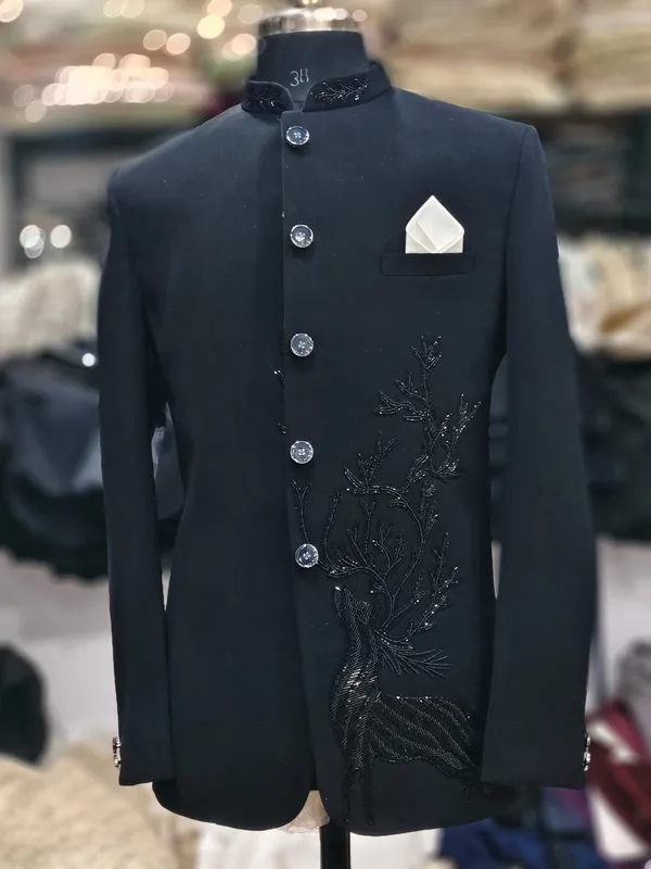 Black_Cotton_Embroidered_Bandhgala_Jacket_For_Men