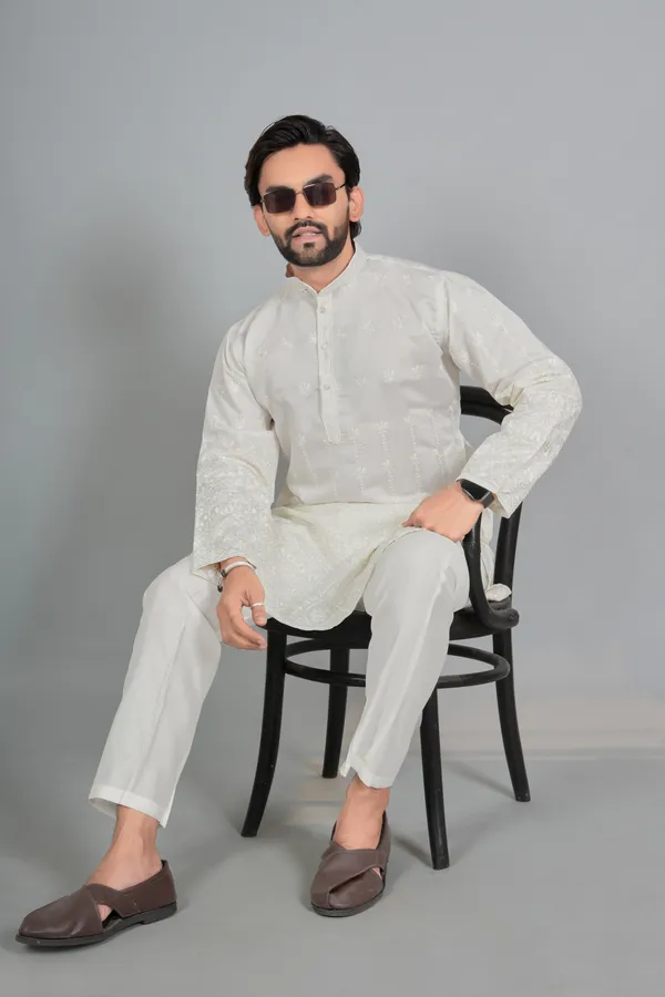 Off_White_Cotton_Embroidered_Kurta_Pajama_Set_For_Men