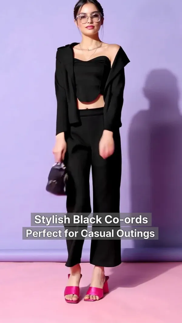 Black_Lycra_Cropped_Blazer_Wide_Leg_Pants_Co-Ord_For_Women