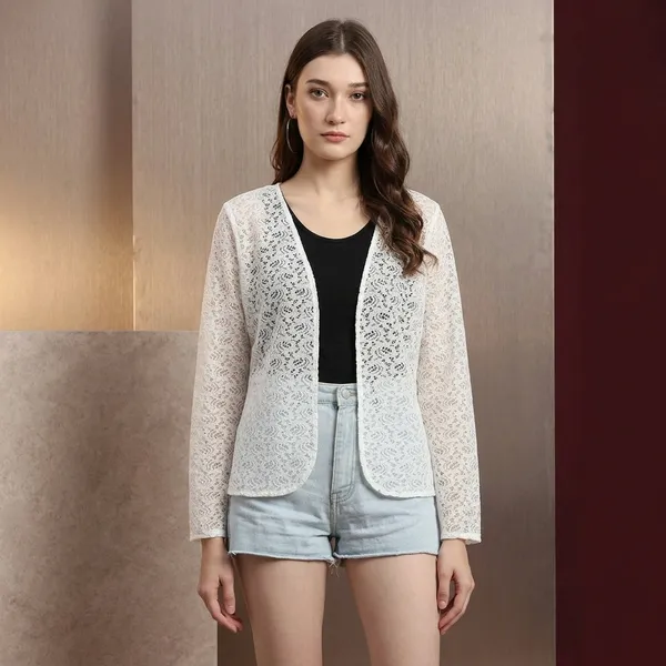 White_Lace_Blazer_Jacket_For_Women