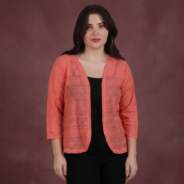 Coral_Pink_Crochet_Open_Front_Shrug_For_Women