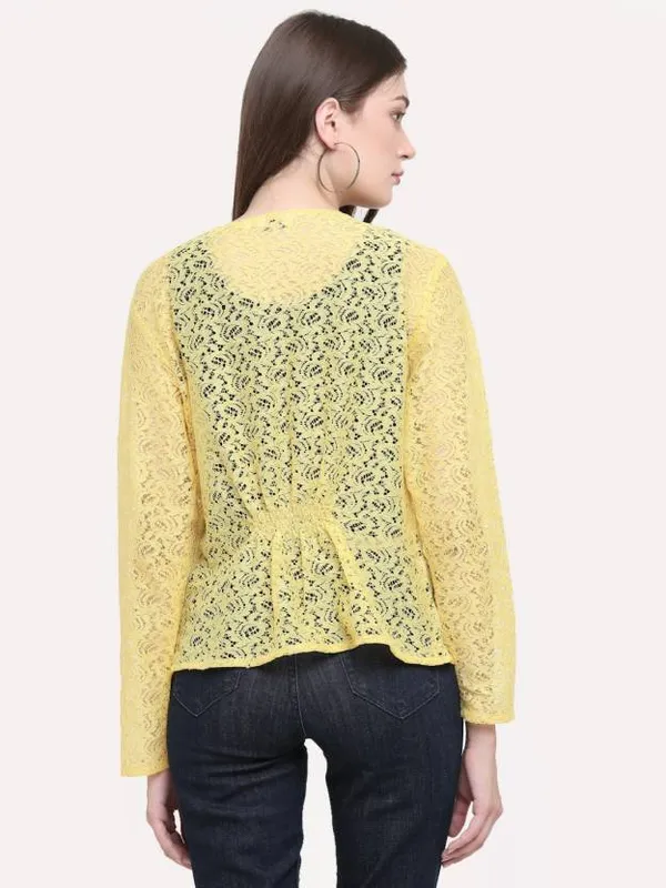 Yellow_Lace_Peplum_Jacket_For_Women