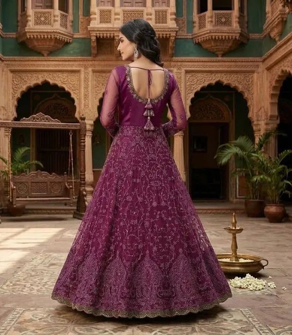 Women's_Royal_Magenta_Heavy_Embroidered_Net_Anarkali_Gown_with_Zari_Work