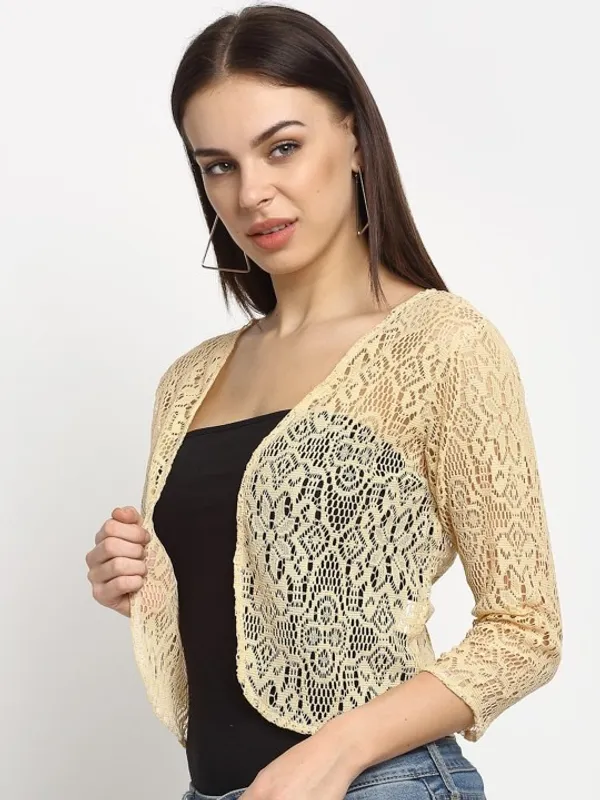 Gold_Lace_Open_Front_Shrug_For_Women