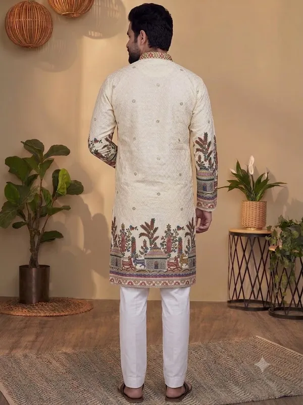 Digital_Embro_Cotton_Printed_Kurta_For_Men