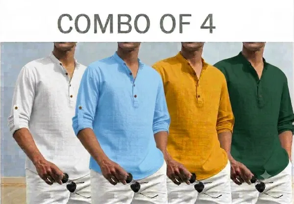 Multicolor_Kurta_Shirt_For_Men