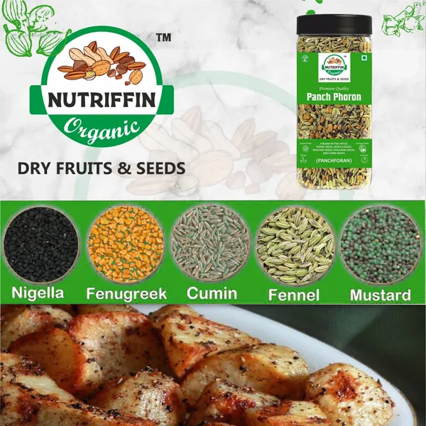Nutriffin_Organic_Panch_Phoron_Whole_Mix_Spices_|Authentic_Masala_|_Five_Spice_Mix