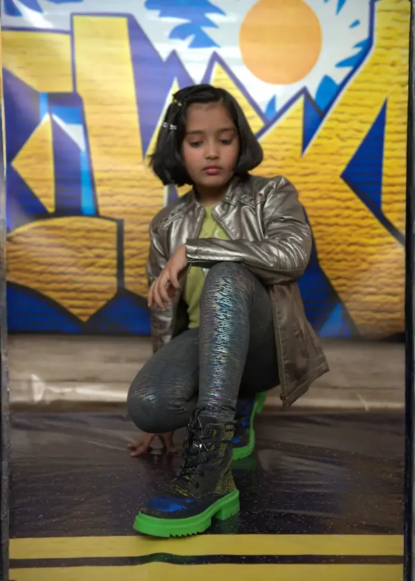 Black_Silver_Hi_Top_Boots_With_Green_Sole